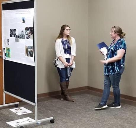 Dana Northam (sophmore) presents poster