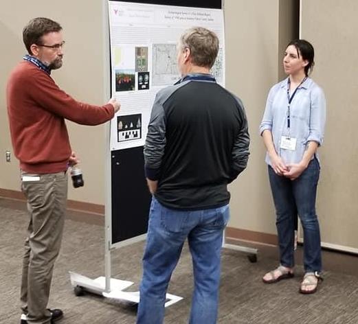 Graduate student, Cecilia Szmutko presents poster