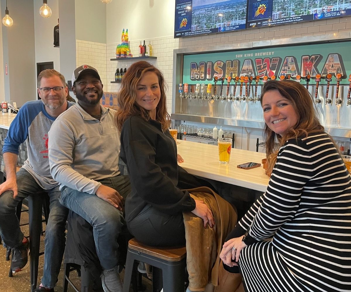 Michiana Club Members at Brewery for Event