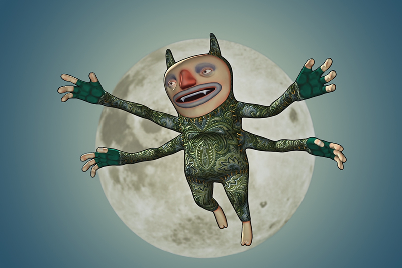 4-armed animal animated