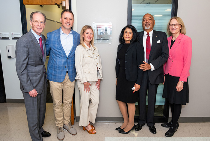 Rob Tyler with President Mearns and guests