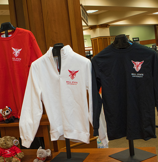 Ball State shirts for sale at the Bookstore