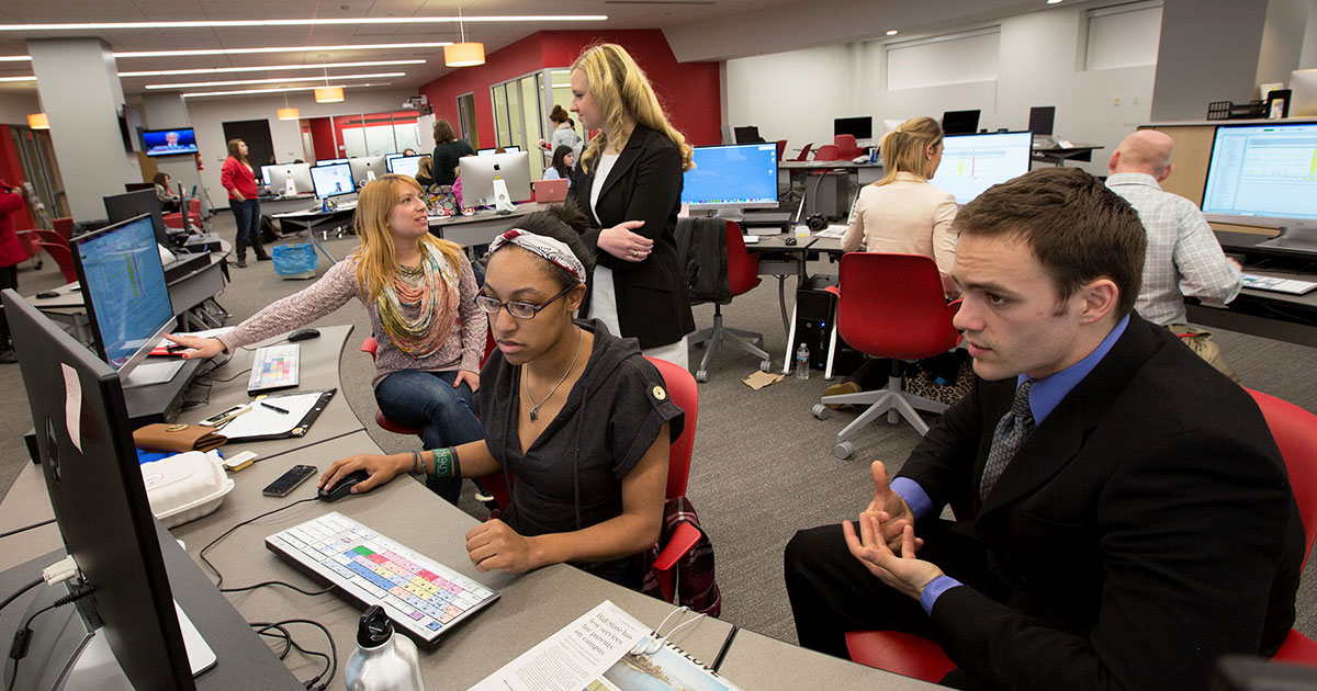 Students in Unified Media Lab