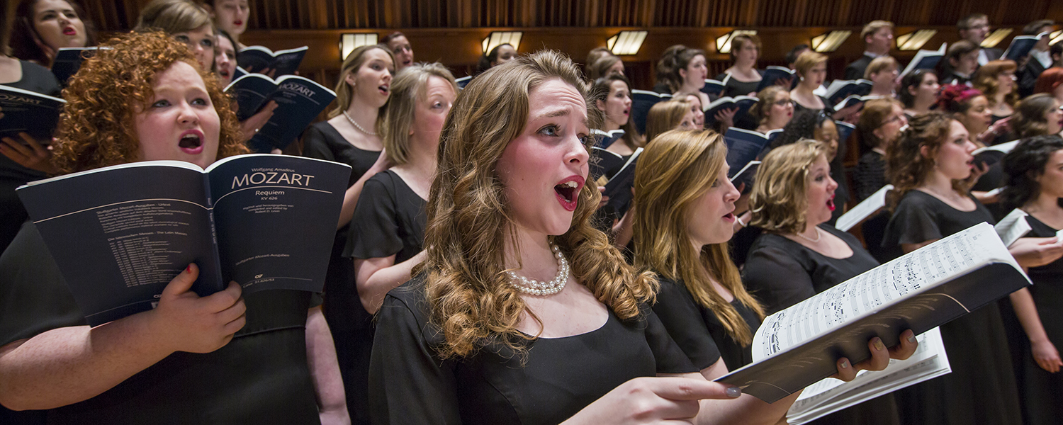 Choir singing
