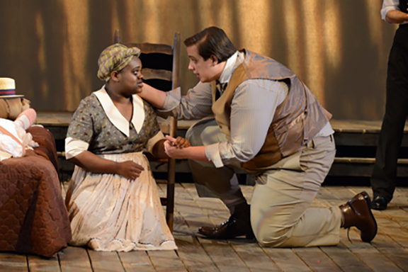 action shot of theatre play