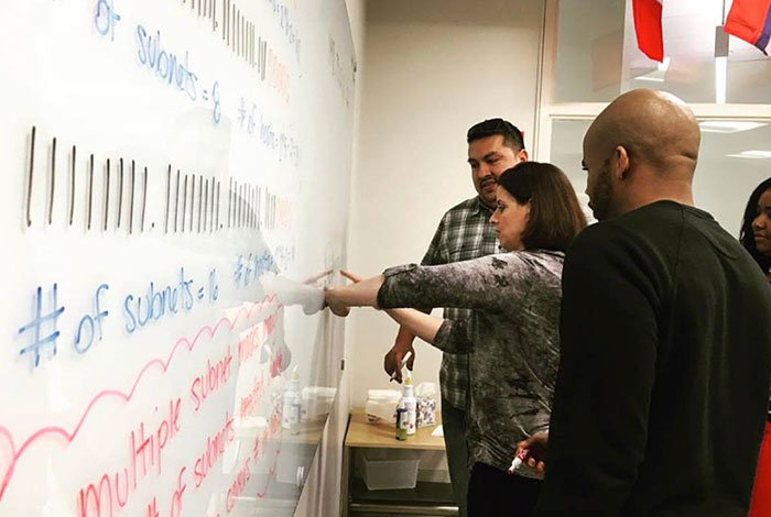 Students work in facilities