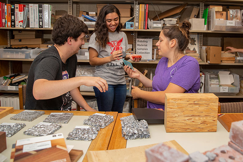 Students in Architecture Library