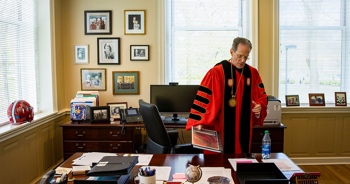 Ball State University President in office on Commencement Day - Ball State University Spring 2022 Commencement