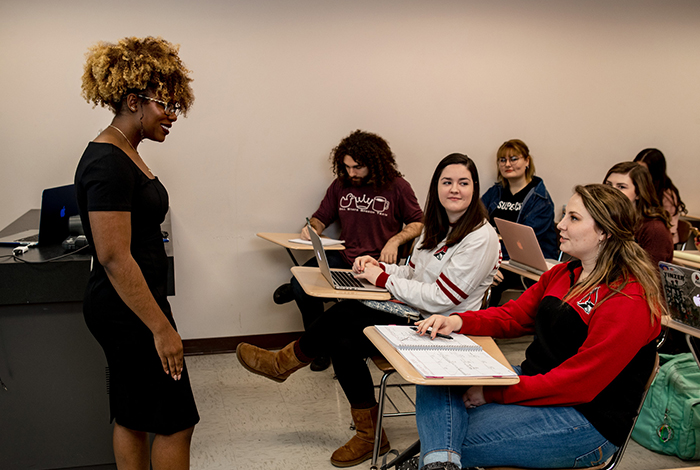 Faculty teaching class
