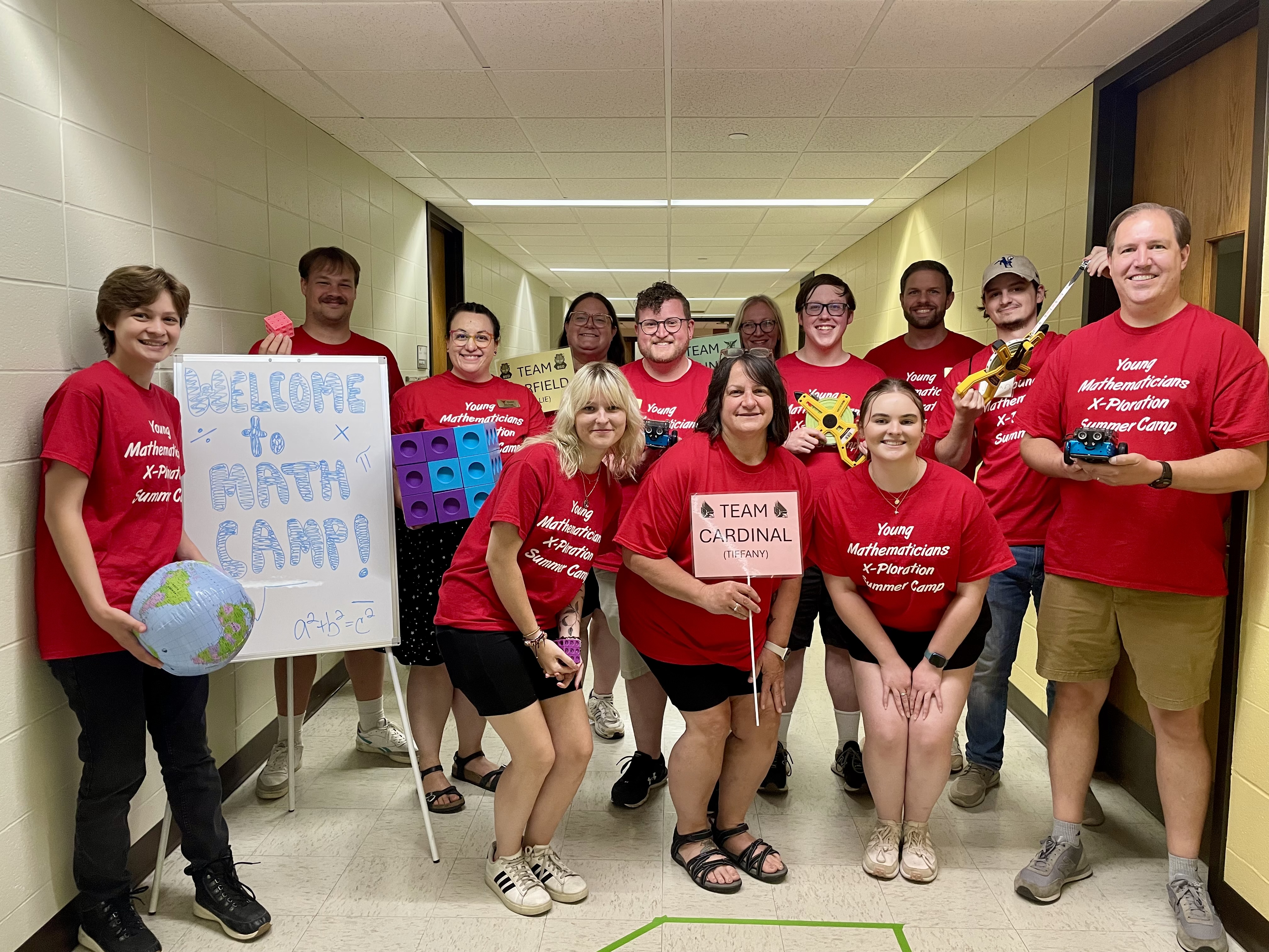 Group Photo of Ball State Faculty and Students Teaching Math Camp