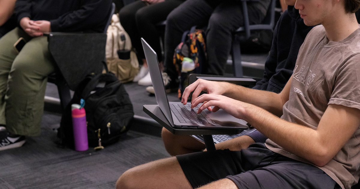 miller college student typing