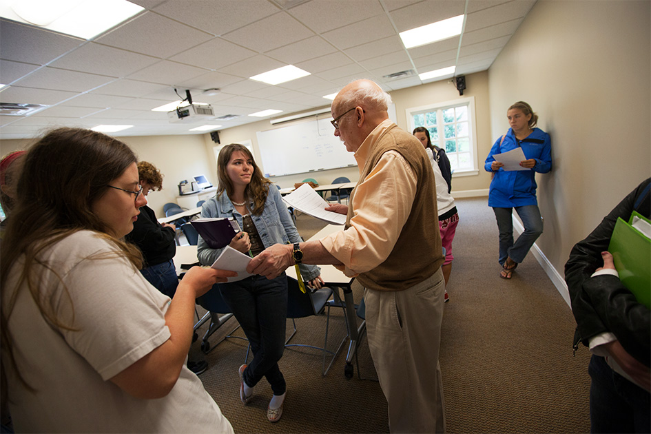 Students with professor