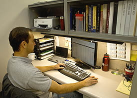 HPL Graduate Student office Carrel Photo