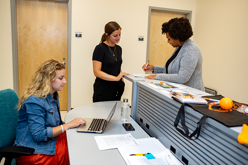 Employees and students in the Health Lifestyle Center