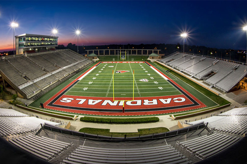 Two students looking at computer