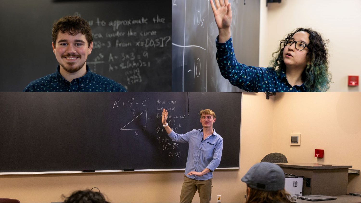 BSU students teaching a math class