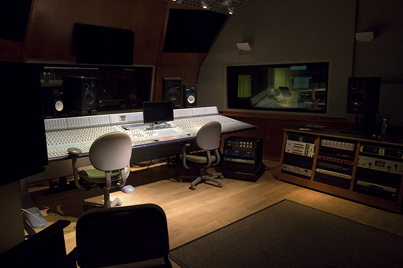 inside the control room of studio 1