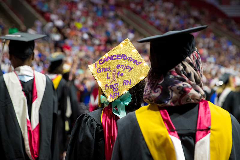 Students at Commencement