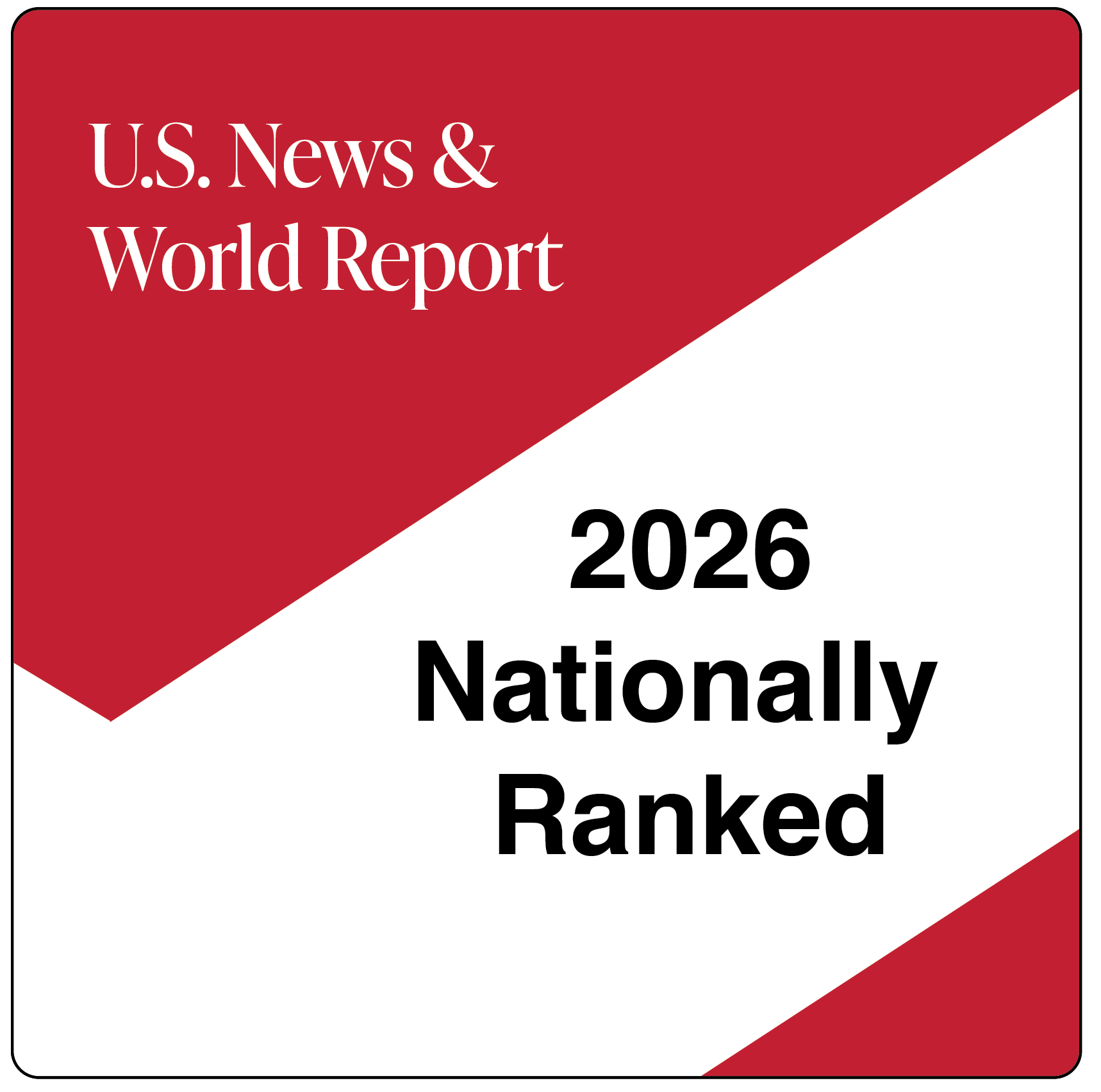 U.S. News & World Report - 2026 Nationally Ranked