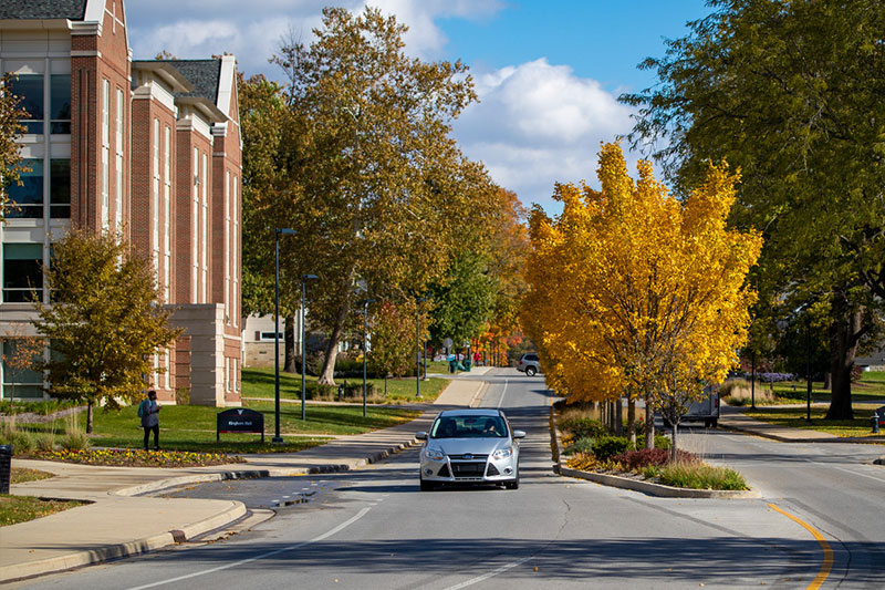 Car Driving on Street