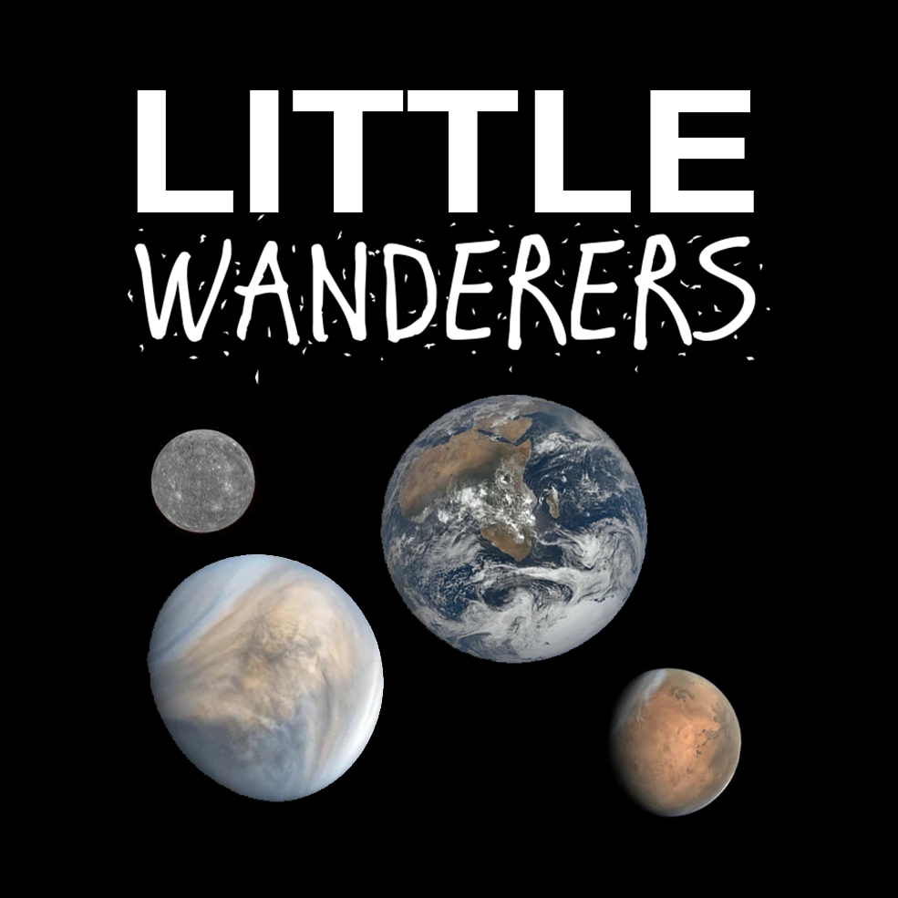 littler wanderers poster with mercury, venus, earth, and mars.