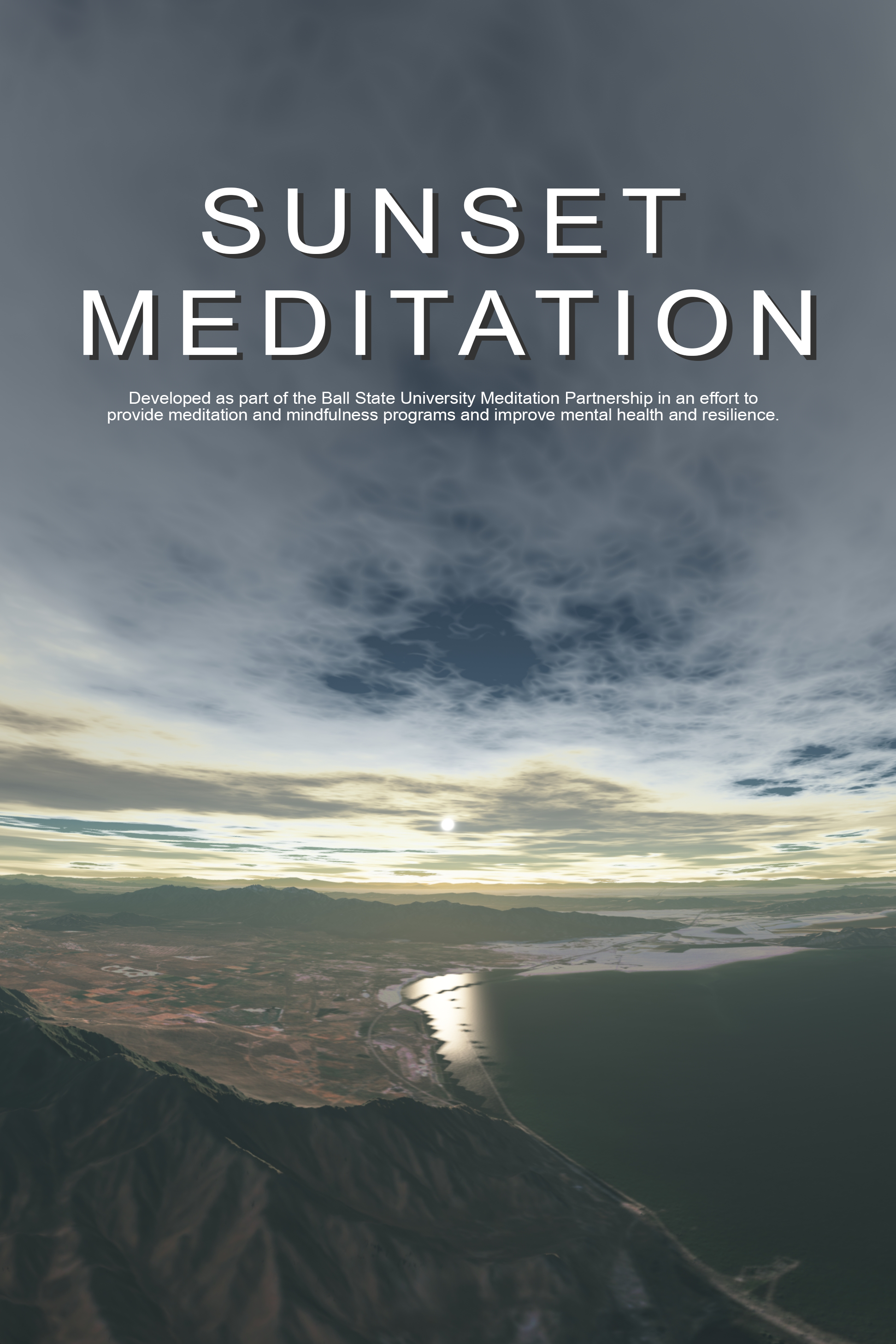 Sunset Meditation Poster