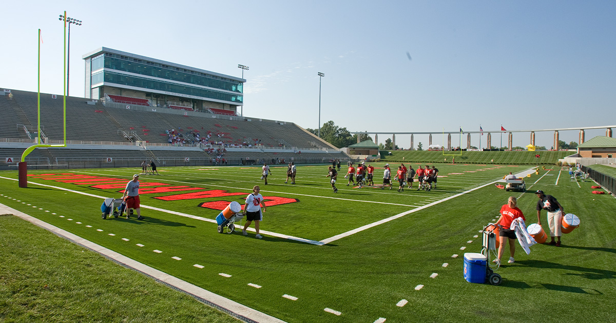 Scheumann Stadium Game Field