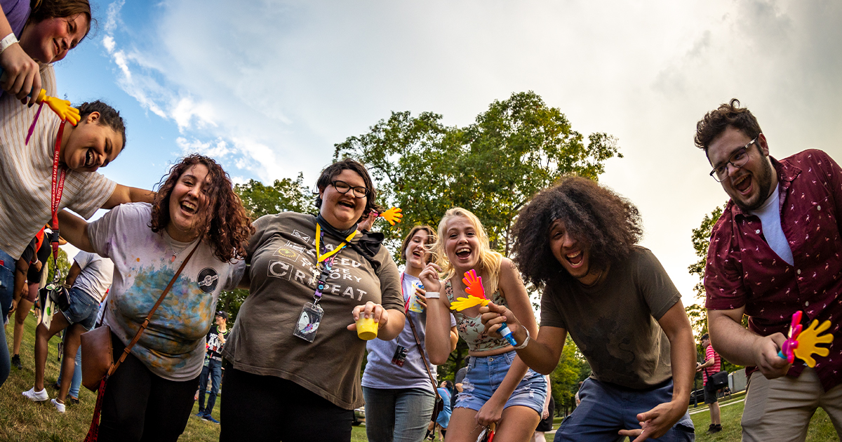 students participating in weeks of welcome activities