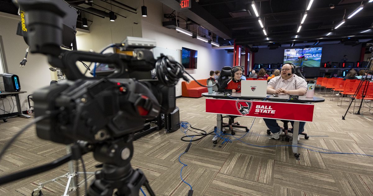 students at esports production