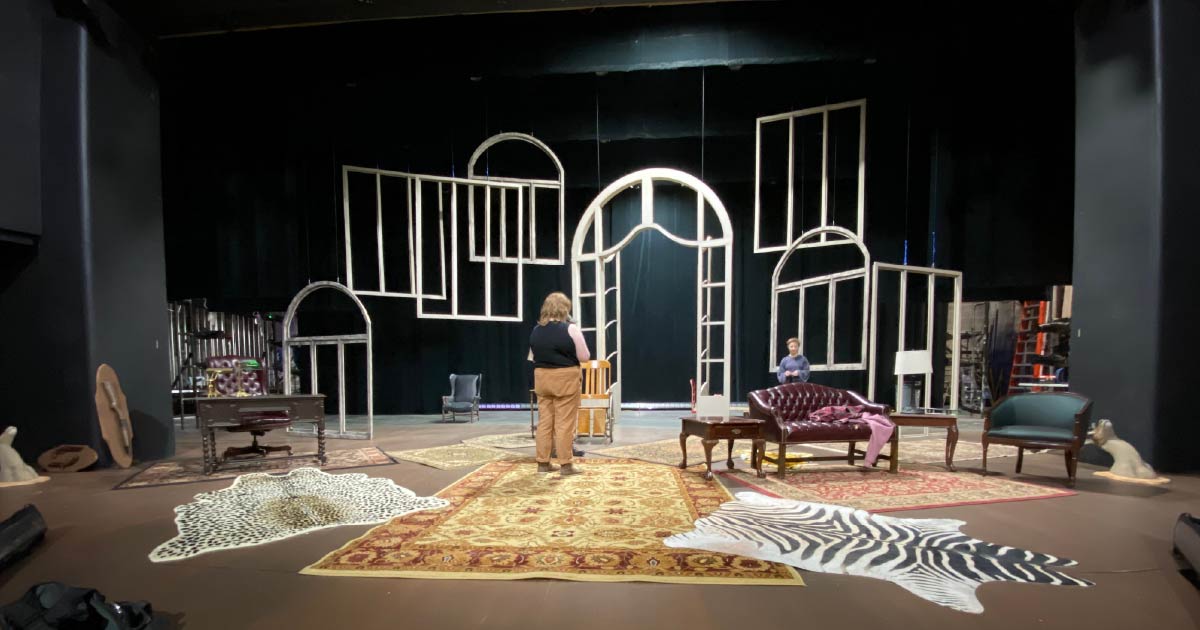 Ball State theatre set design.