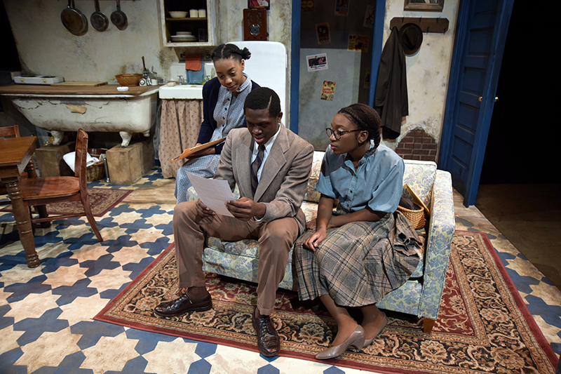 students in a theatre producion