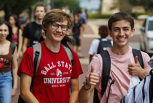 Students on campus