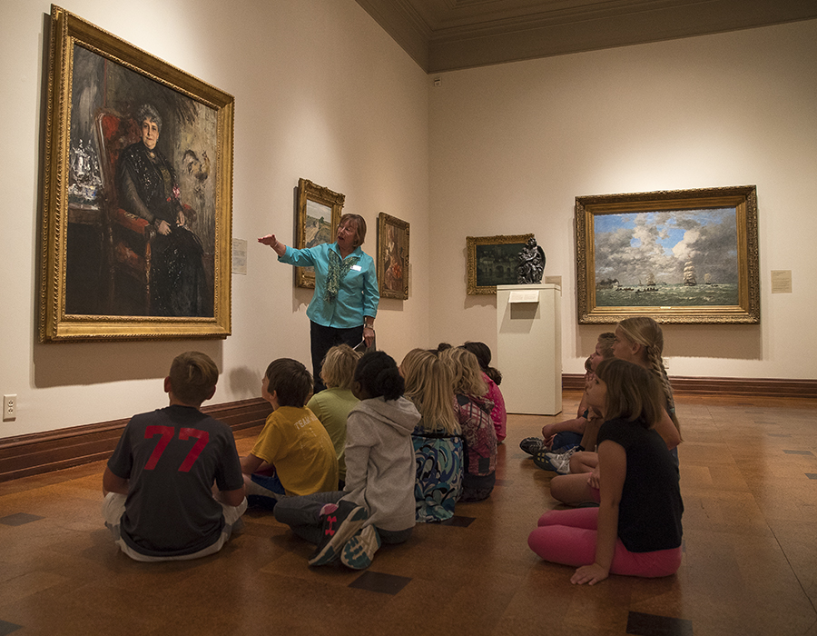 children in David Owsley Museum of Art