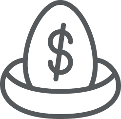 icon of a nest egg