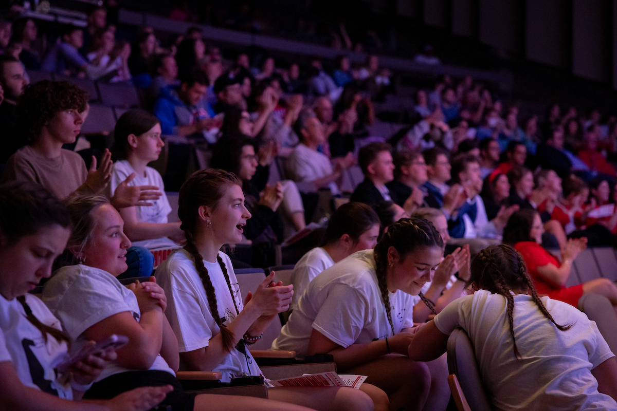 Students in Pruis Hall