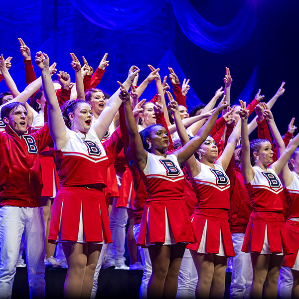 The University Singers performing their annual Spectacular at Emens Auditorium in 2024