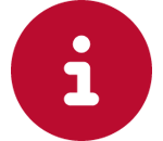 Icon: red circle with a white letter 'i' in the center