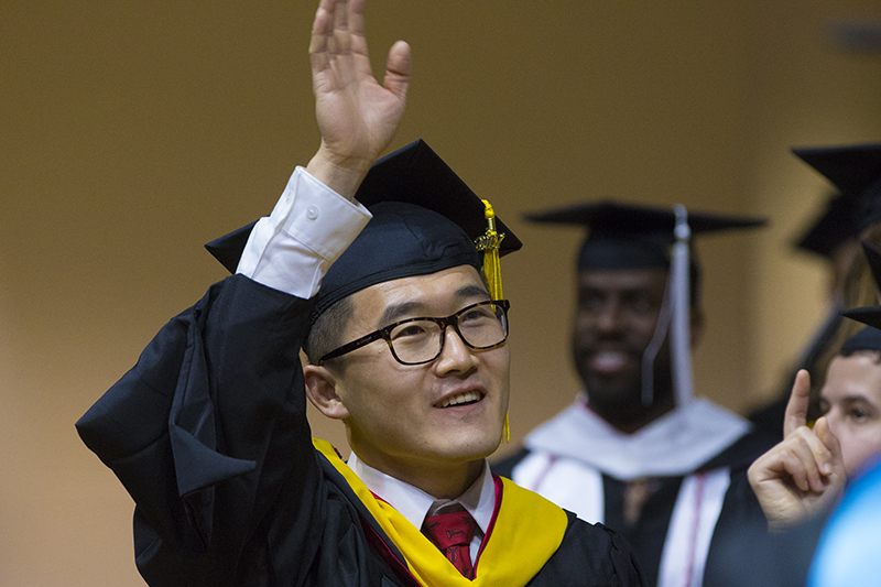 student at Commencement