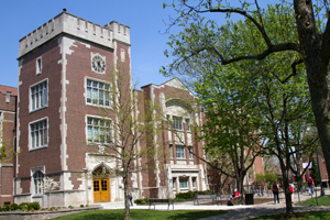 North Quad Building in Muncie, Indiana houses academic departments including our criminal justice online program