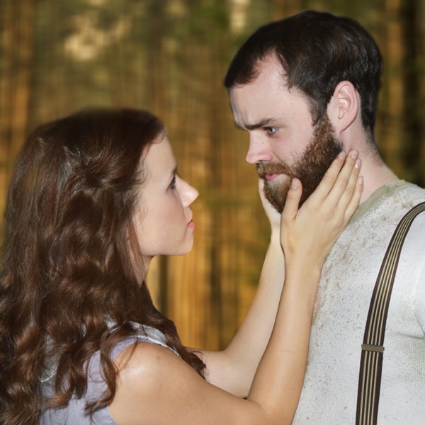 "The Crucible" main characters Abigail Williams and farmer John Proctor