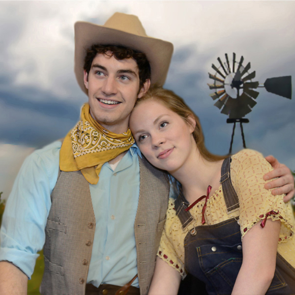 Cowboy Curly McLain and farm girl Laurey Williams