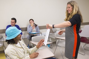 Lisa Rubenstein and students