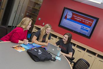 PRSSA students and Deborah Davis