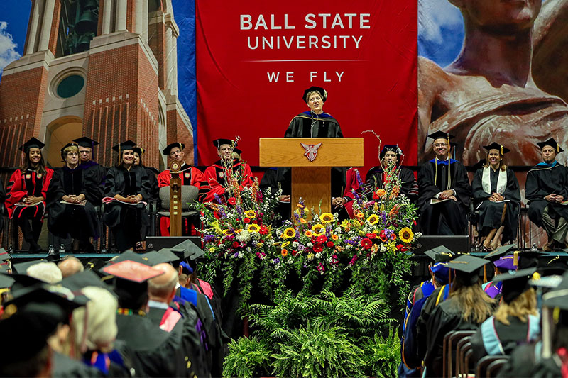 Sharon Paulson addresses graduates