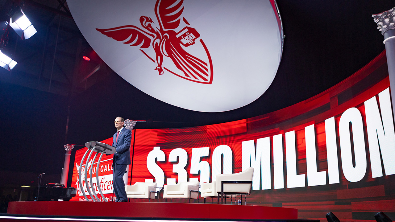 President Mearns Speaking at event