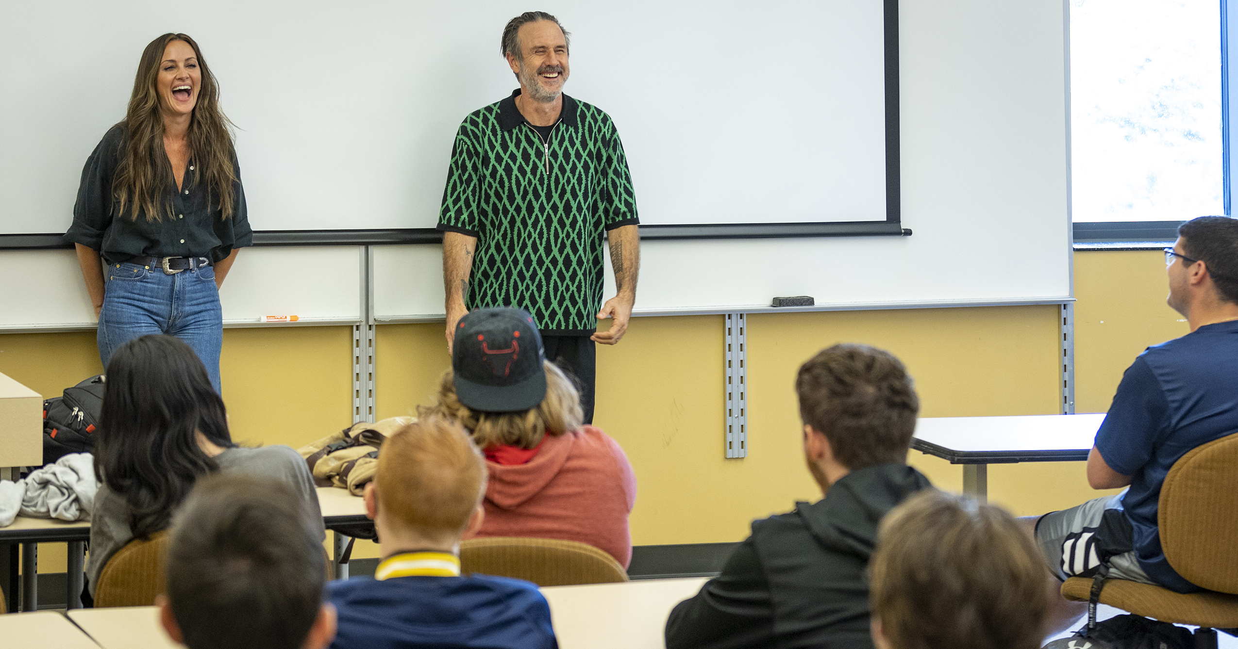 Christina and David Arquette, Ball State University