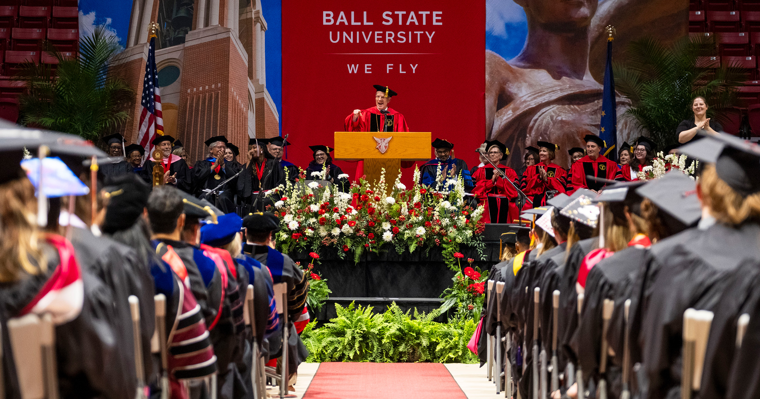 President Mearns at podium